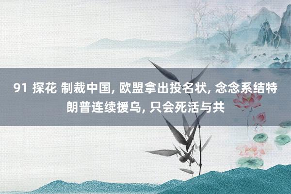 91 探花 制裁中国， 欧盟拿出投名状， 念念系结特朗普连续援乌， 只会死活与共